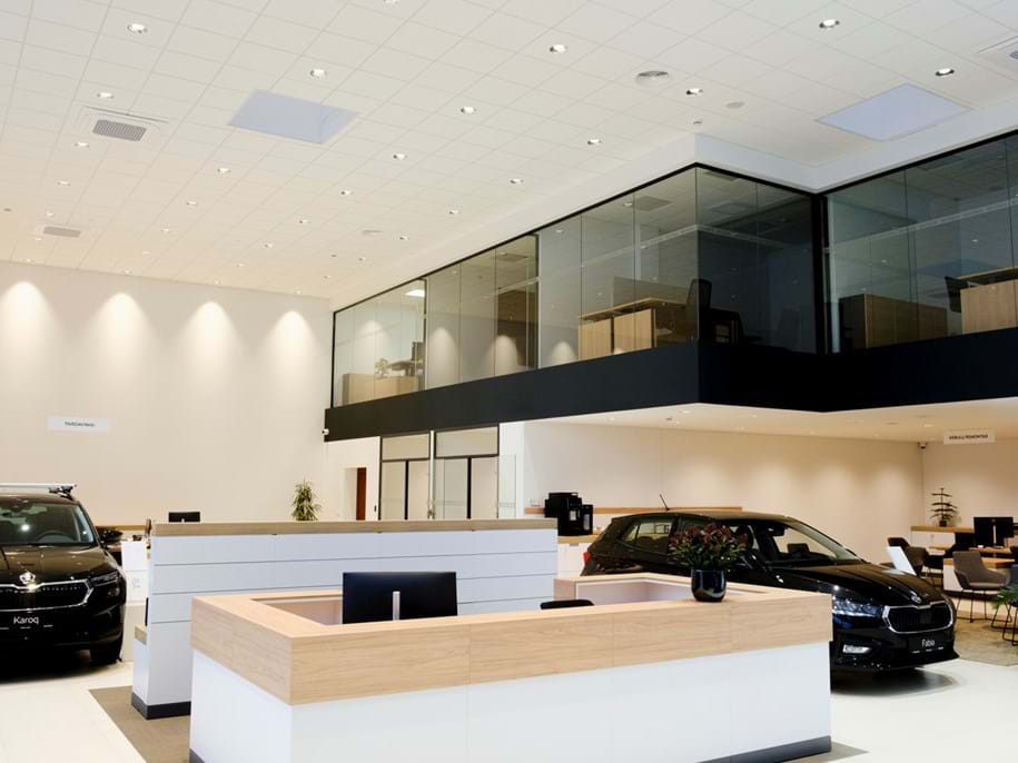 Skoda car showroom | Projects | Ecophon